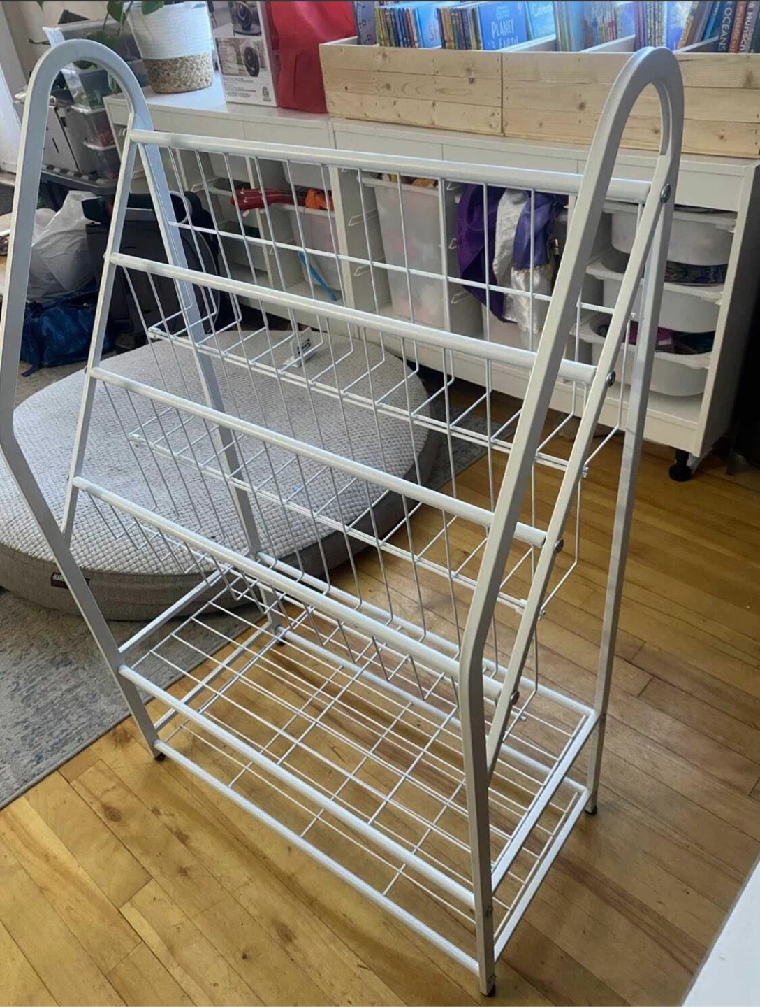 White Metal Book Shelf / Organizer – 3 Tier - photo 3