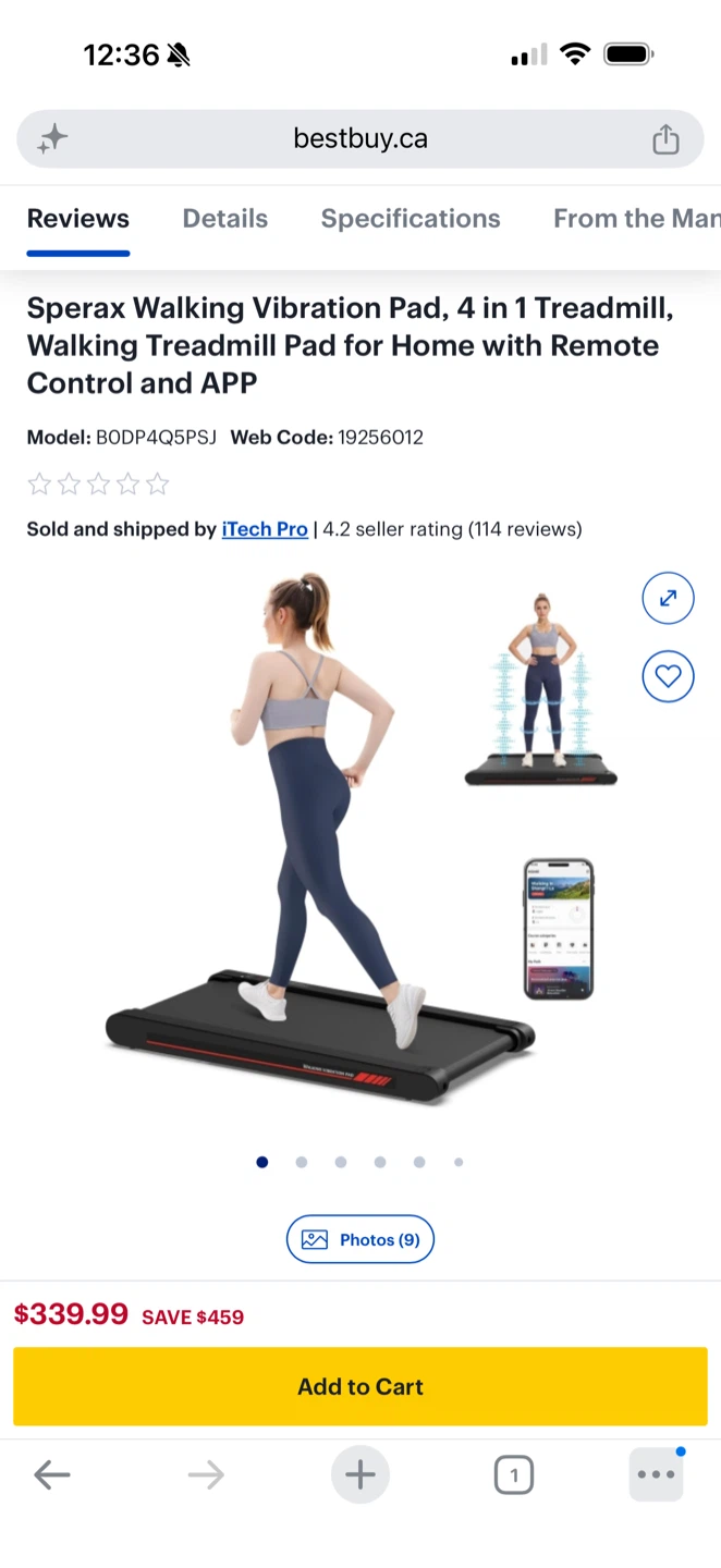 Sperax Walking Vibration Pad and Treadmill