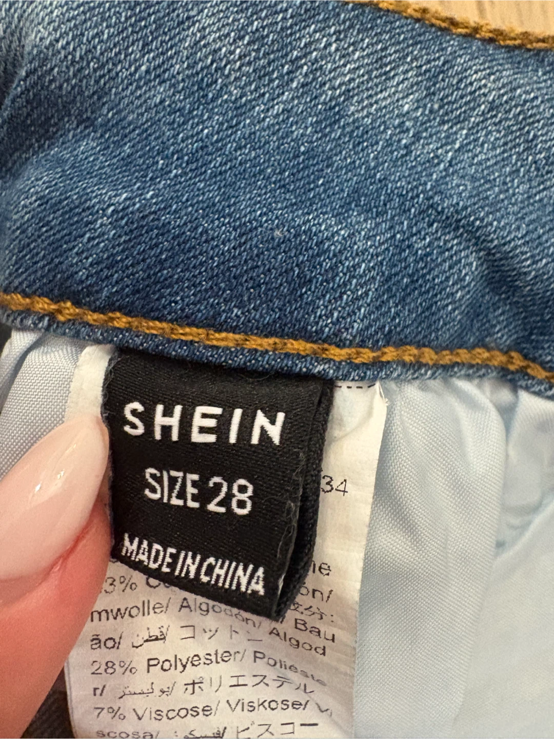 SHEIN Distressed Denim Shorts Size 28 - photo 2