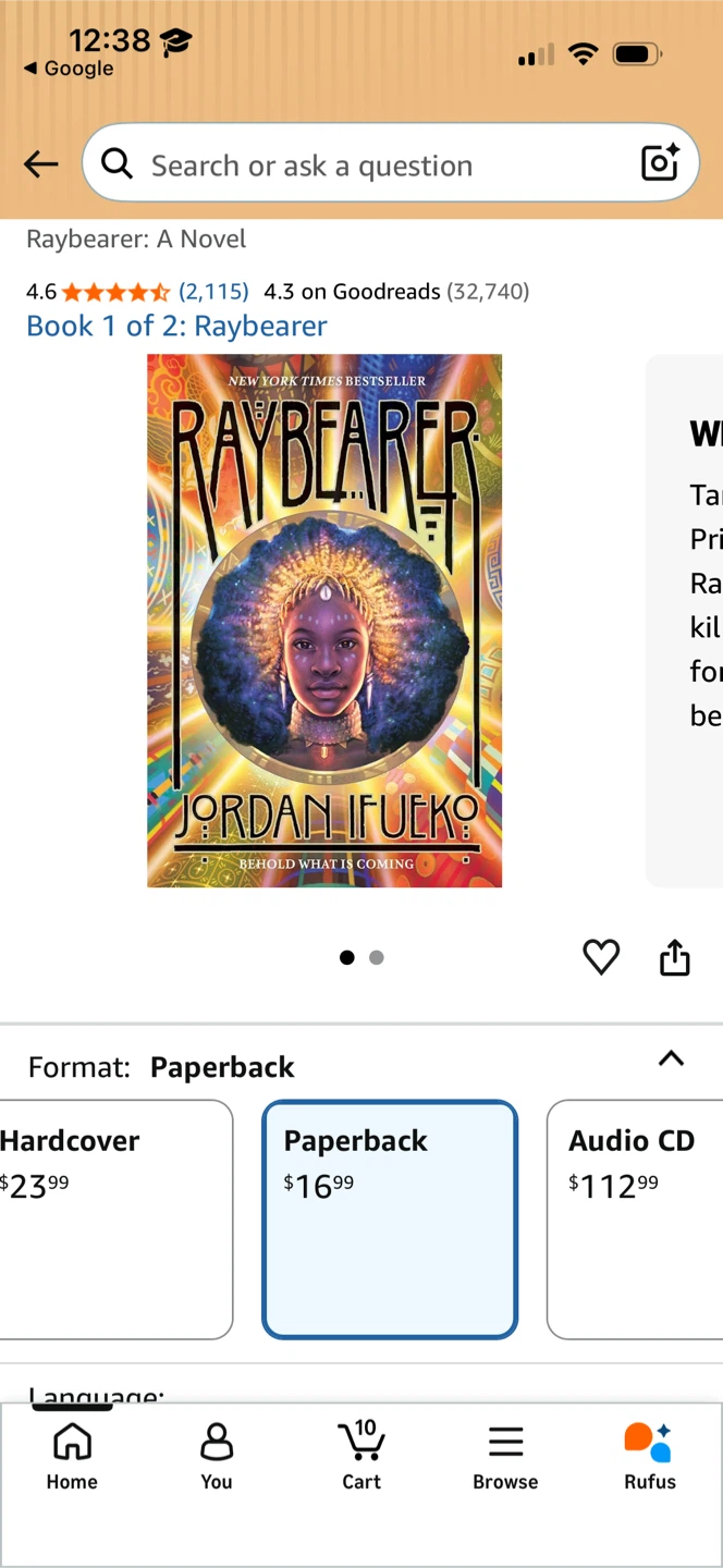 Raybearer: A Novel by Jordan Ifueko - photo 2