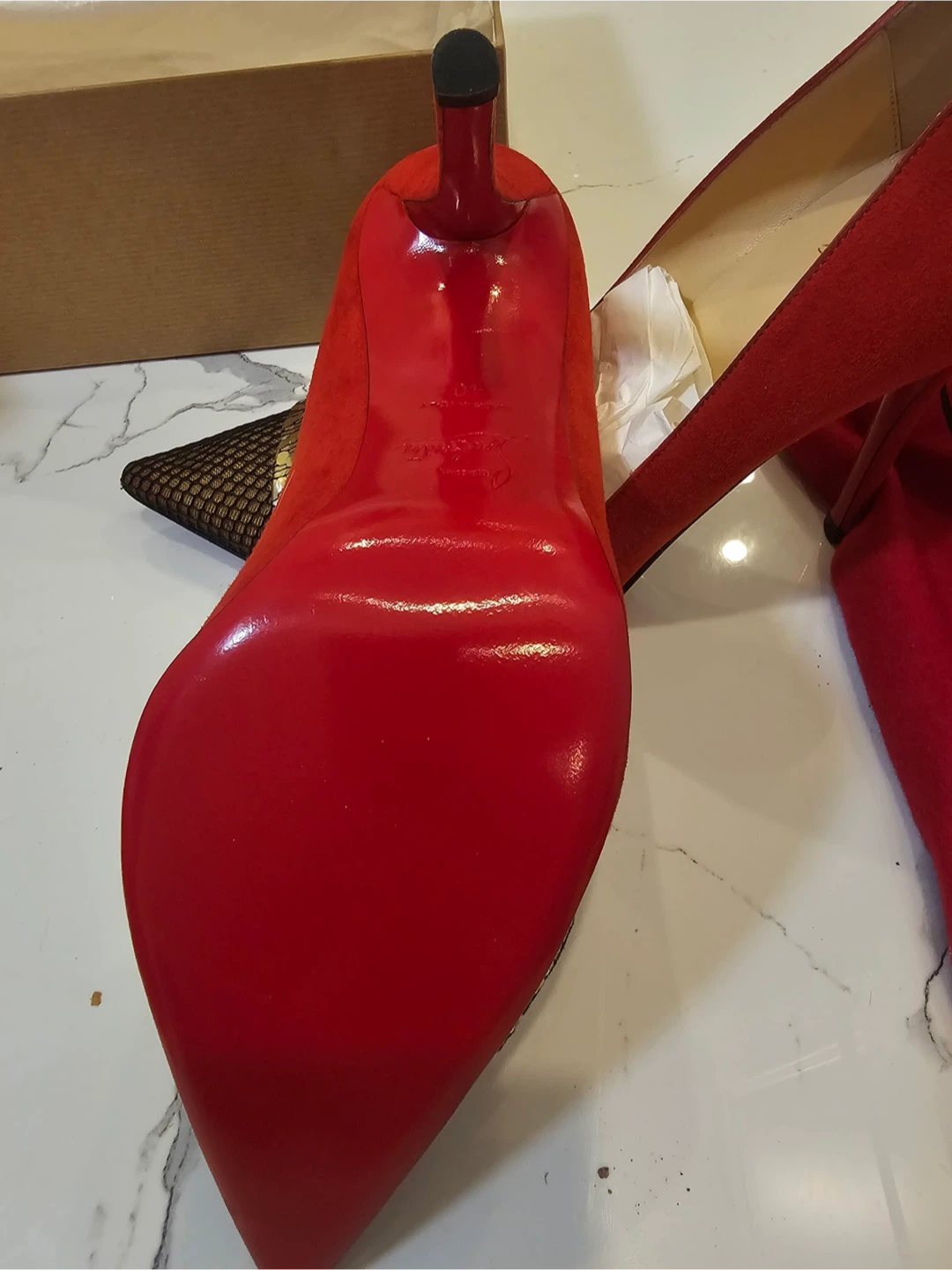 Christian Louboutin Red Suede Pumps - photo 2