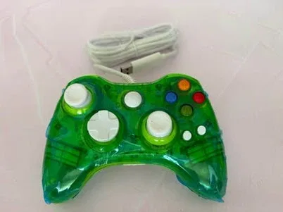 New PAWHITS Green Wired 360 Controller Dual Vibrator Wired