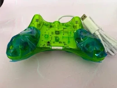 New PAWHITS Green Wired 360 Controller Dual Vibrator Wired - photo 4