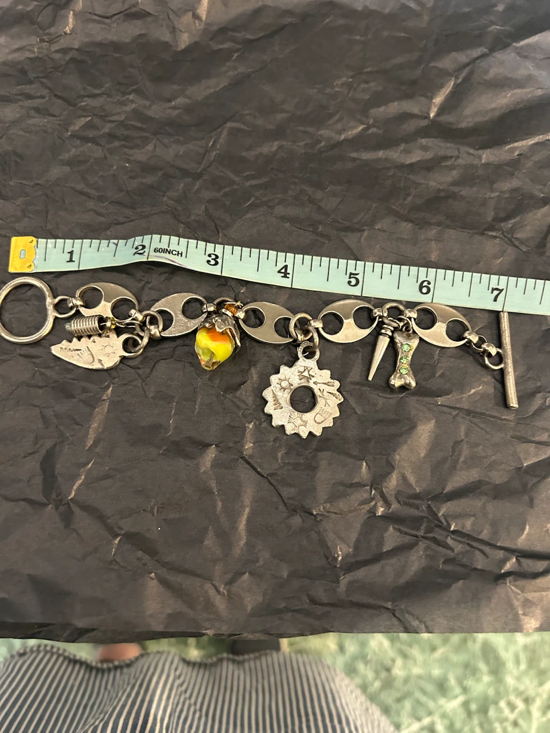Vintage, from Spiegel; Charm Bracelet with Toggle Clasp - photo 2