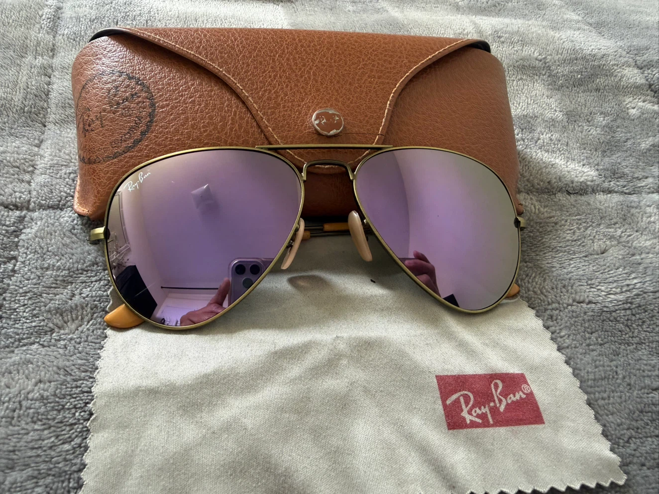 Ray-Ban Aviator Sunglasses with Case - photo 2