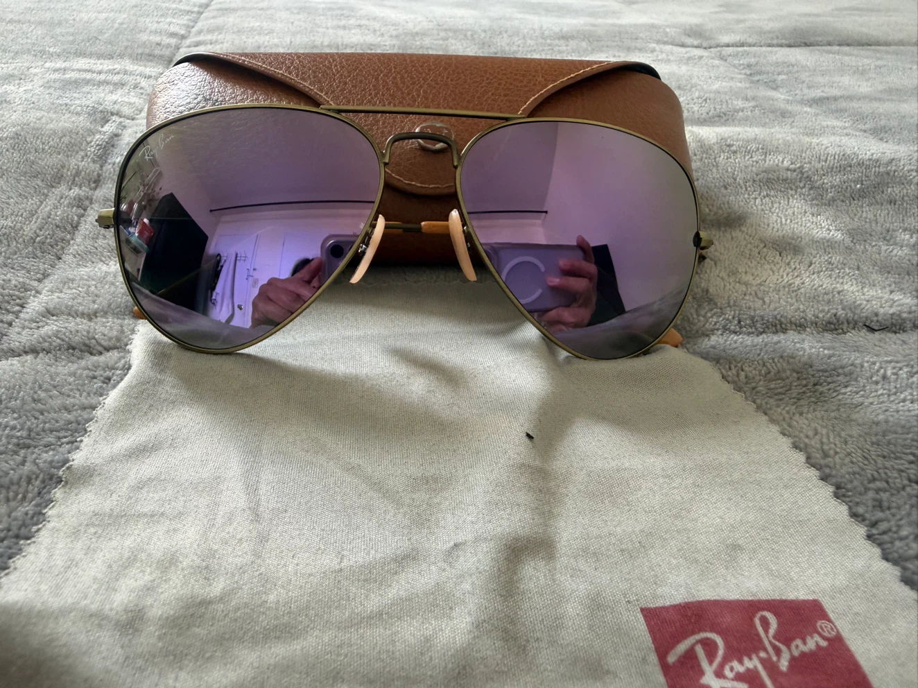 Ray-Ban Aviator Sunglasses with Case - photo 5