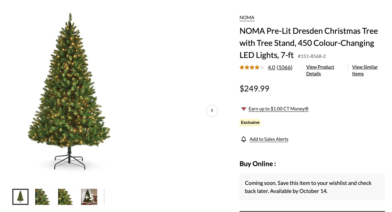 Like New. NOMA Pre-Lit Dresden Christmas Tree - 7ft - photo 2