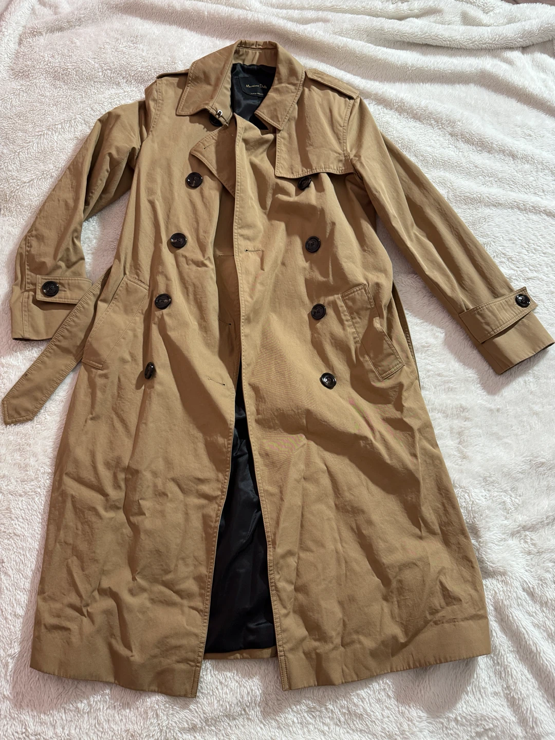 Massimo Dutti Camel Trench Coat