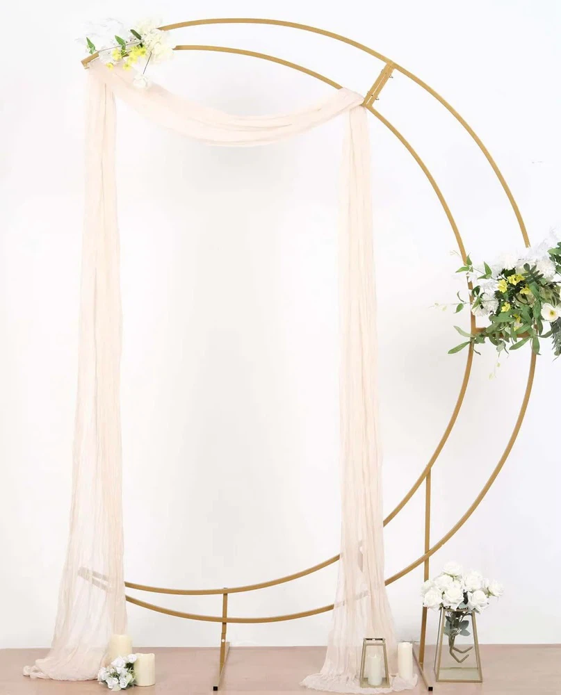 Gold Crescent Moon Arch Backdrop Stand - photo 2