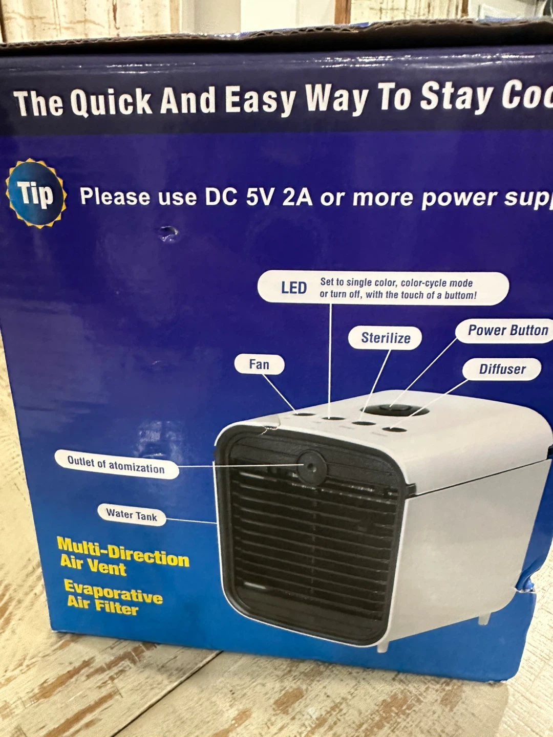 Multifunctional Mini Air Cooler with Fan, - photo 4