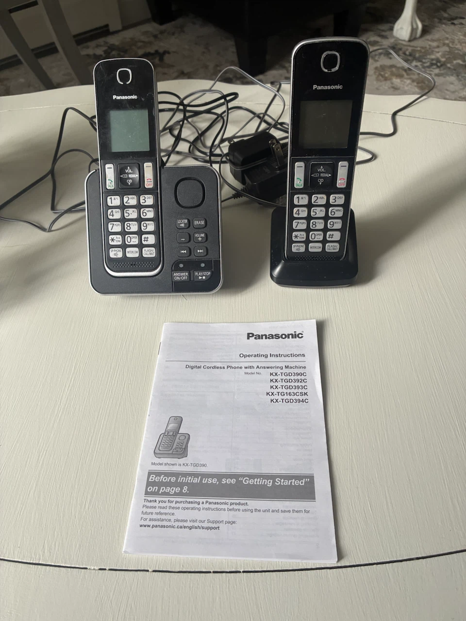 Panasonic Cordless Phone with Answering Machine KX-TGD390 Series