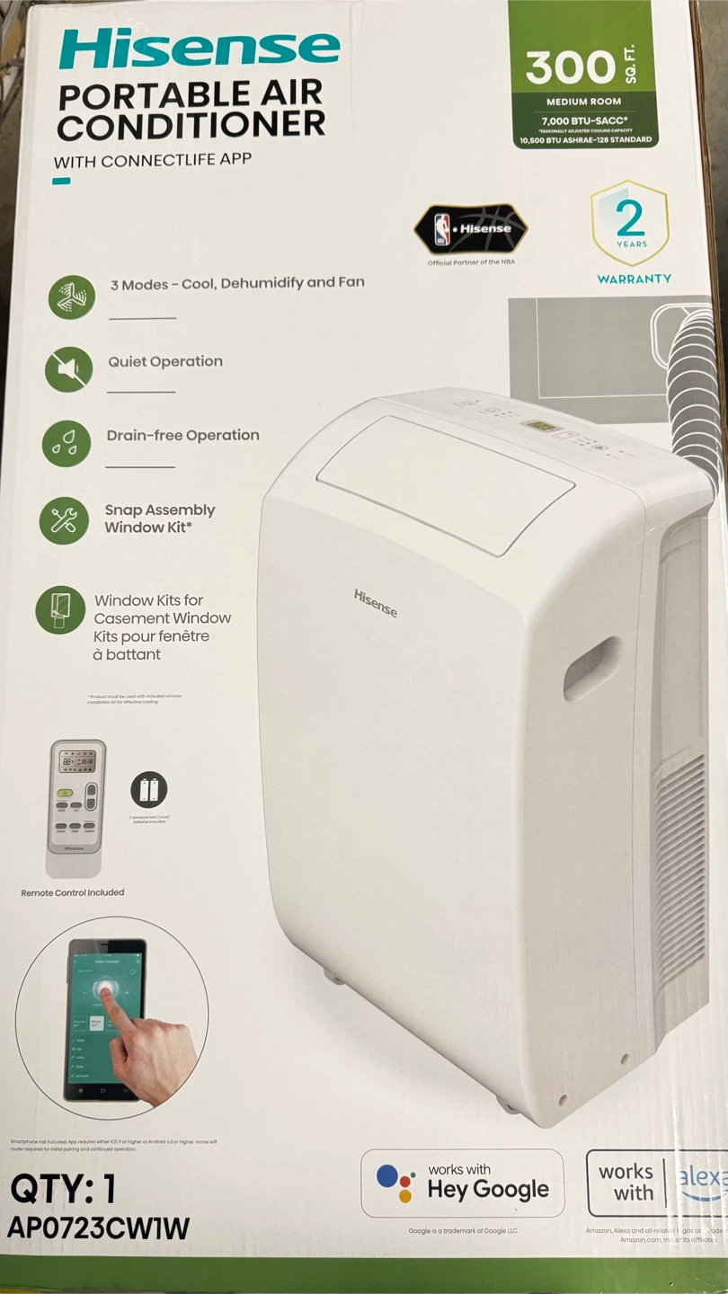 Hisense Portable Air Conditioner with ConnectLife App