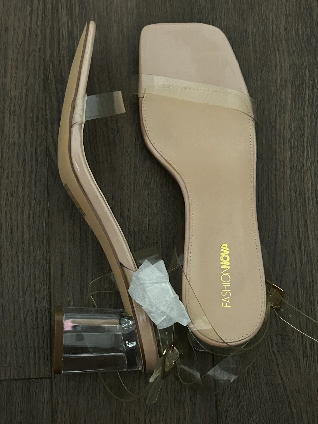 Fashion Nova Clear Block Heel Sandals - photo 2