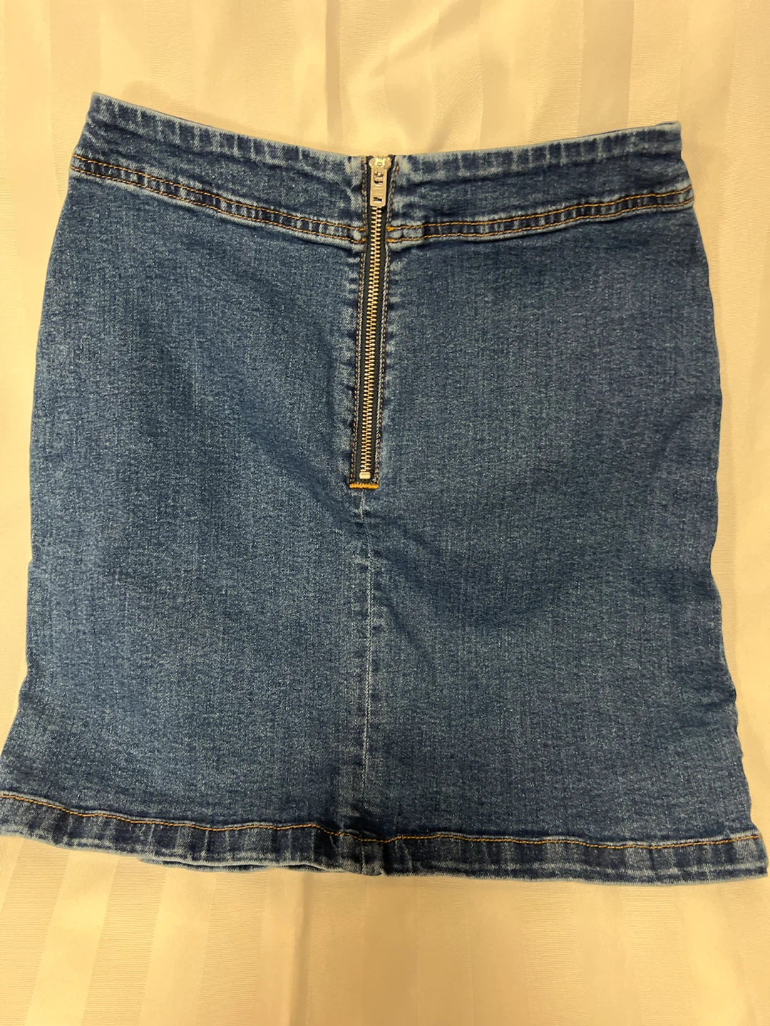 Denim stretch Mini Skirt - photo 2