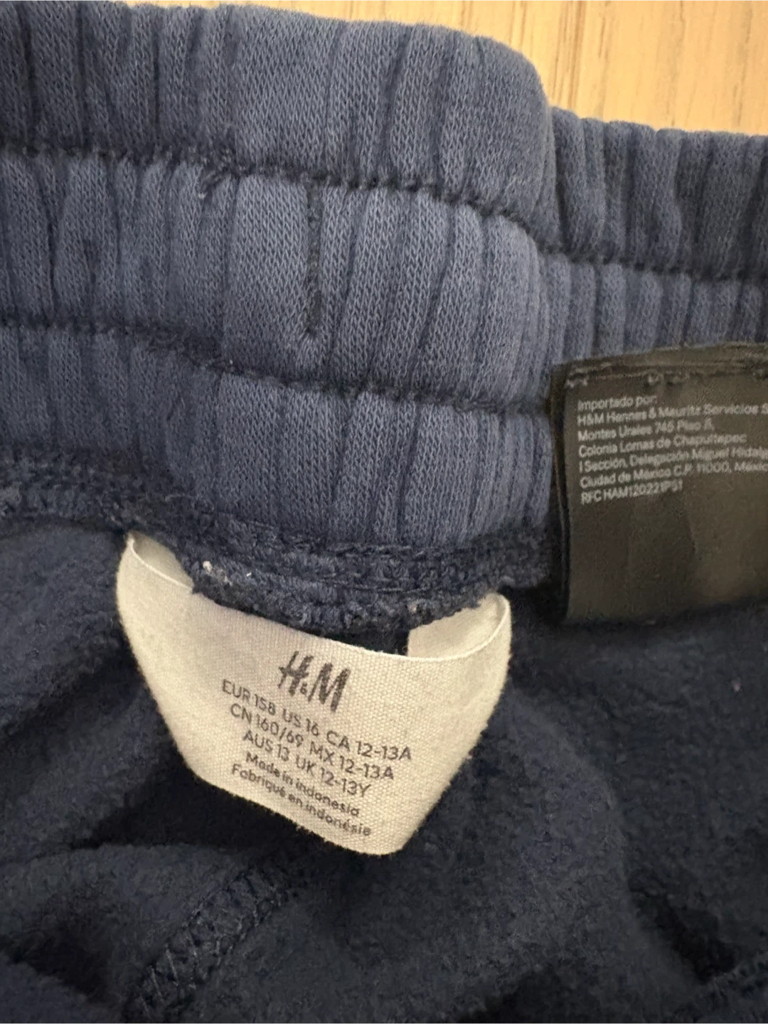 H&M Blue Sweatpants Size 12-13Y - photo 3