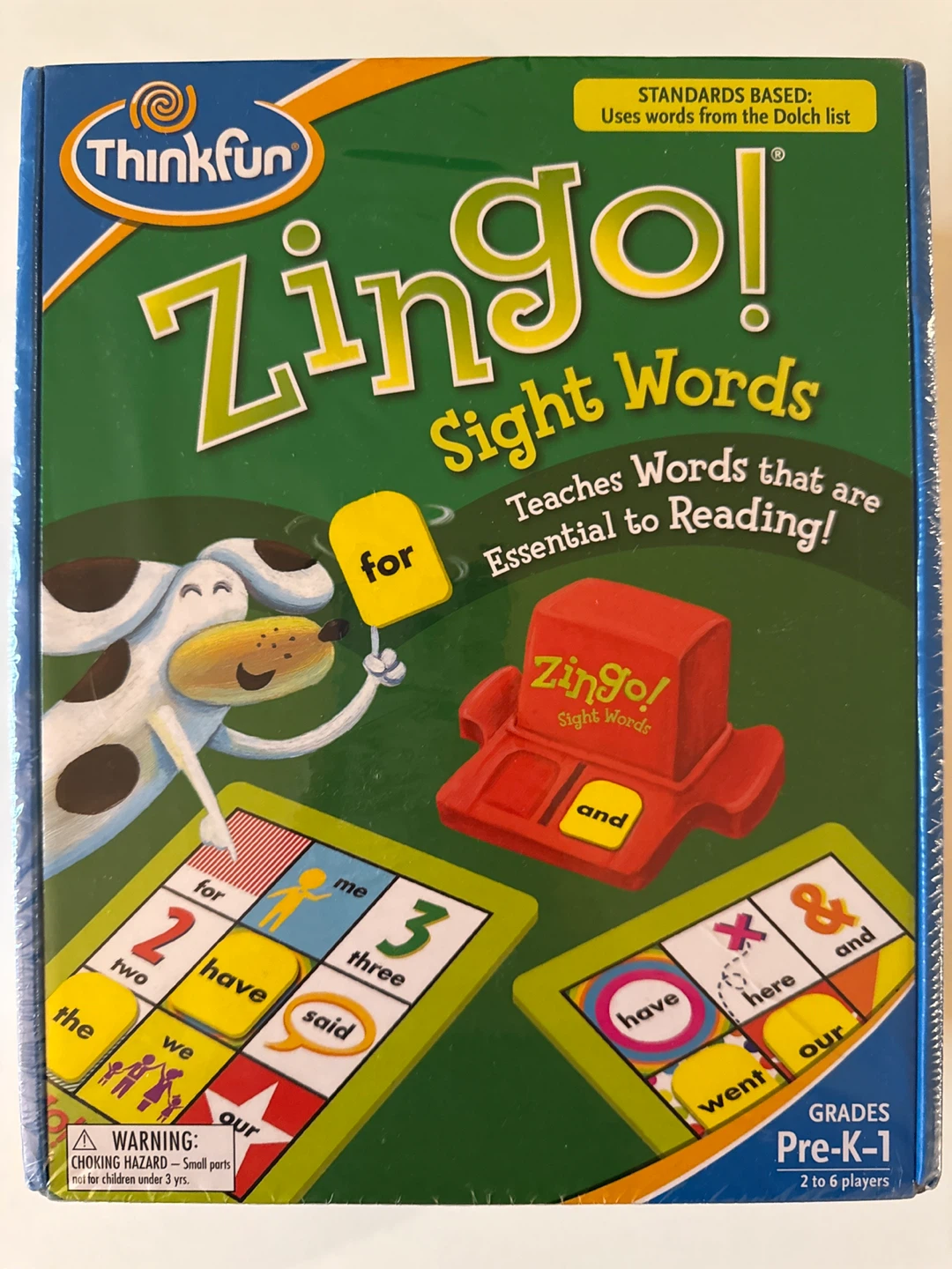 ThinkFun Zing! Sight Words Educational Game