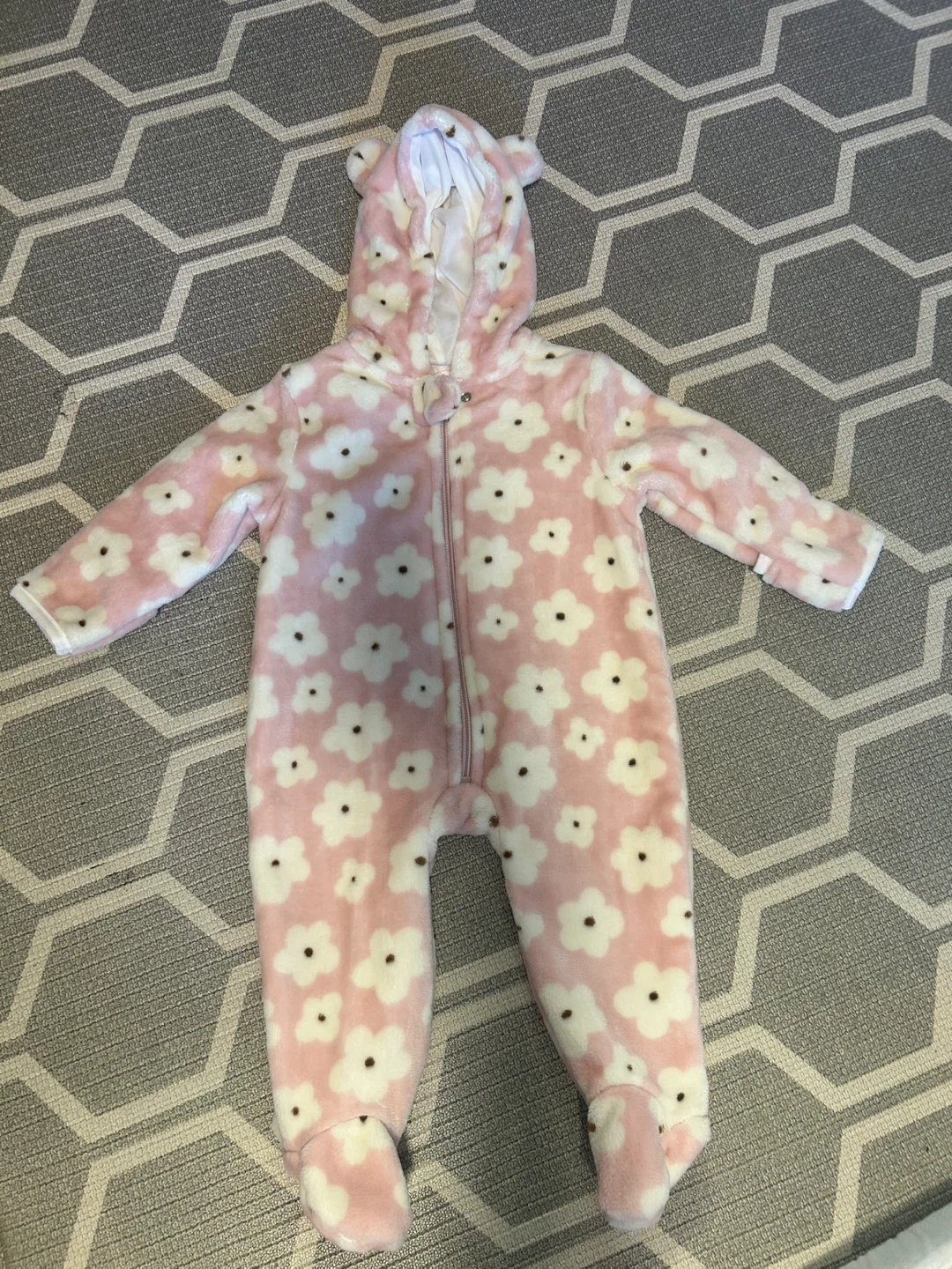 Thick fleece snowsuit 3-6months