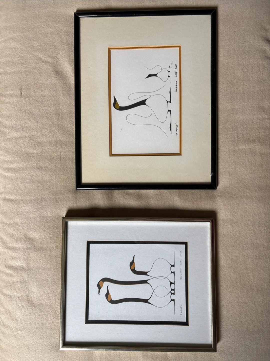 Benjamin Chee Chee Art Prints - Learning & Friends