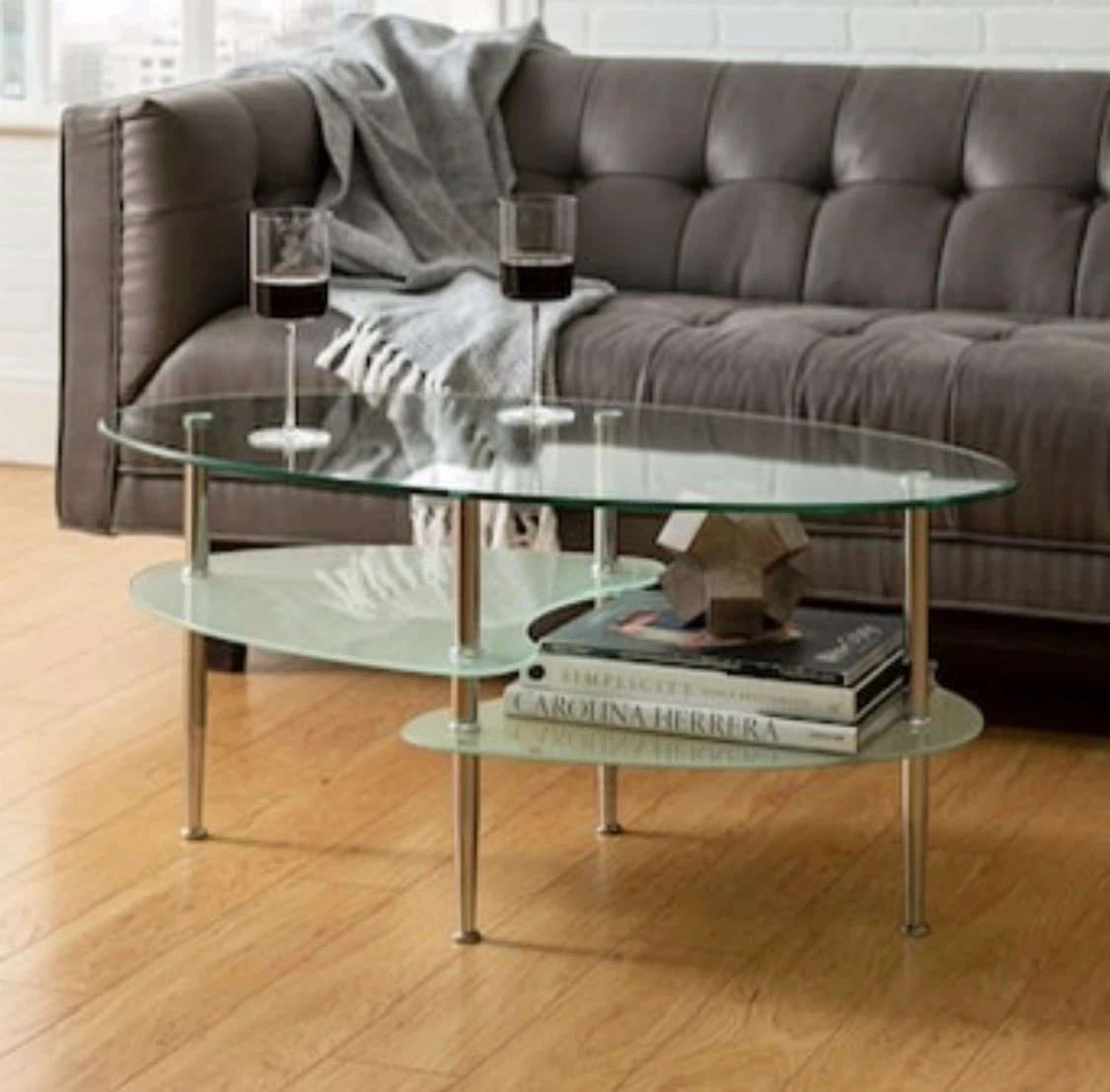 New Sleek Tempered Glass Coffee Table Modern - photo 2