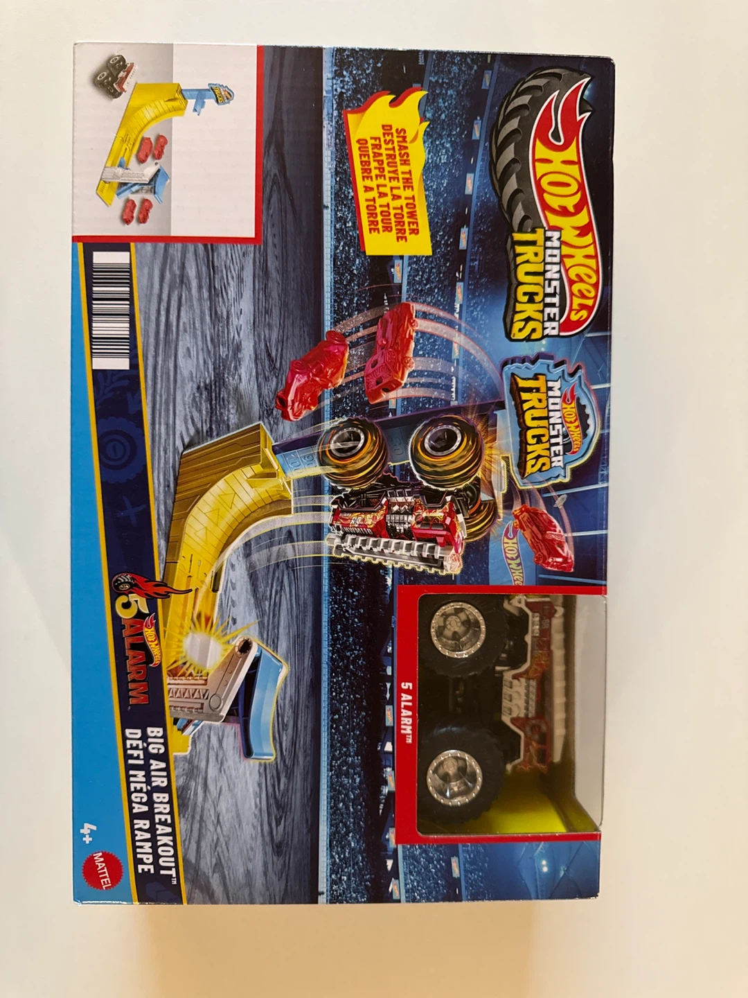 Hot Wheels Monster Trucks Big Air Breakout Stunt Ramp