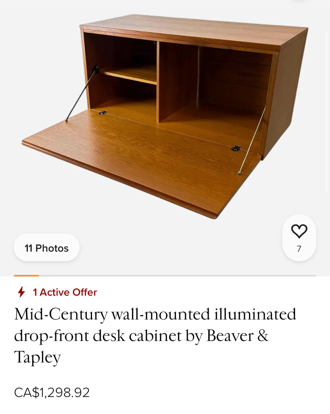 MCM Danish Teak Wall Unit desk cabinet by Preben Sørensen - photo 3