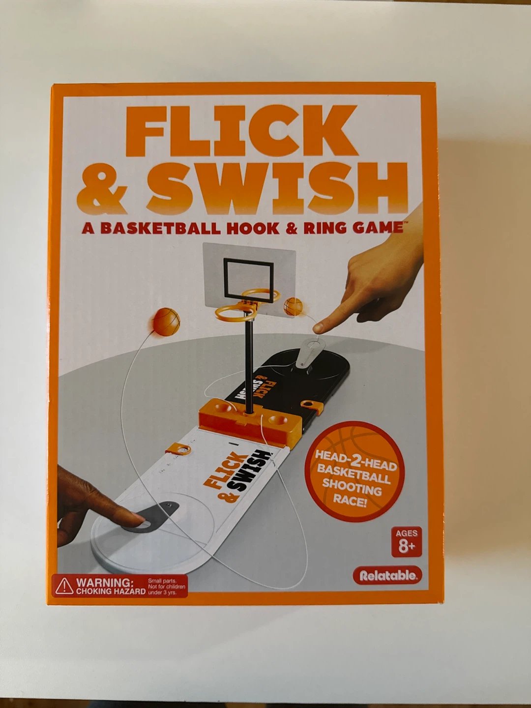 Flick & Swish Basketball Hook & Ring Game