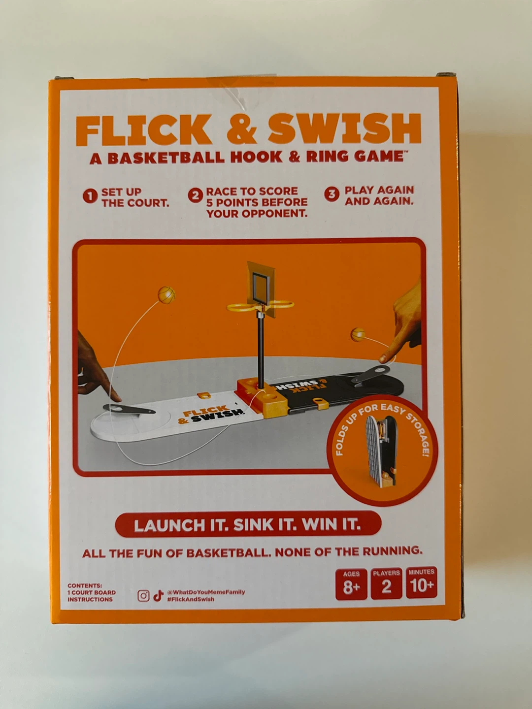 Flick & Swish Basketball Hook & Ring Game - photo 2