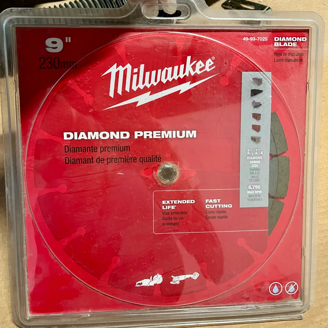 🇩🇪 NEW Milwaukee Diamond Premium General Concrete Blade - 9"