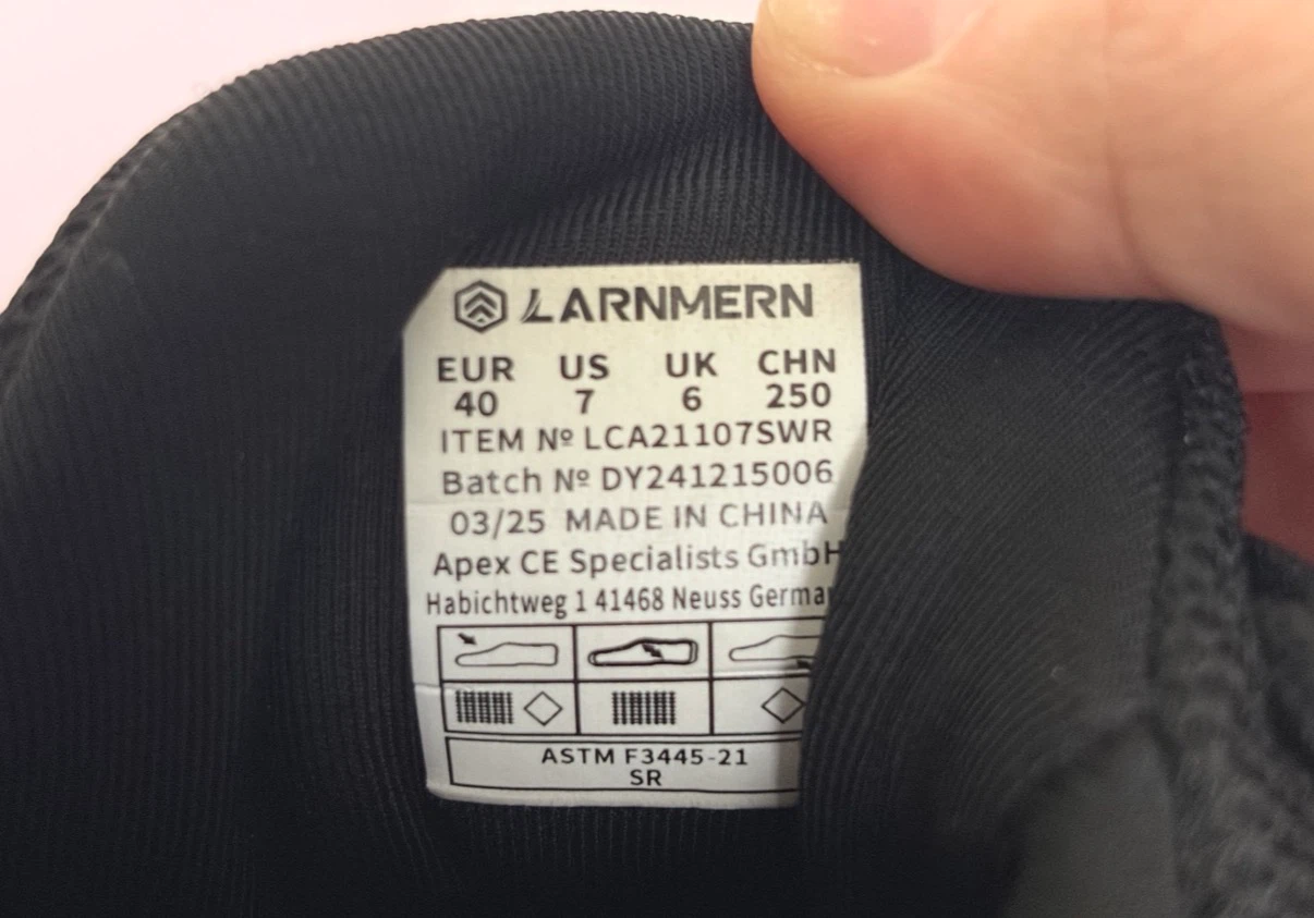 New LARNMERN EUR 40/ Men’s US 7-7.5 Non-Slip Shoes - photo 3