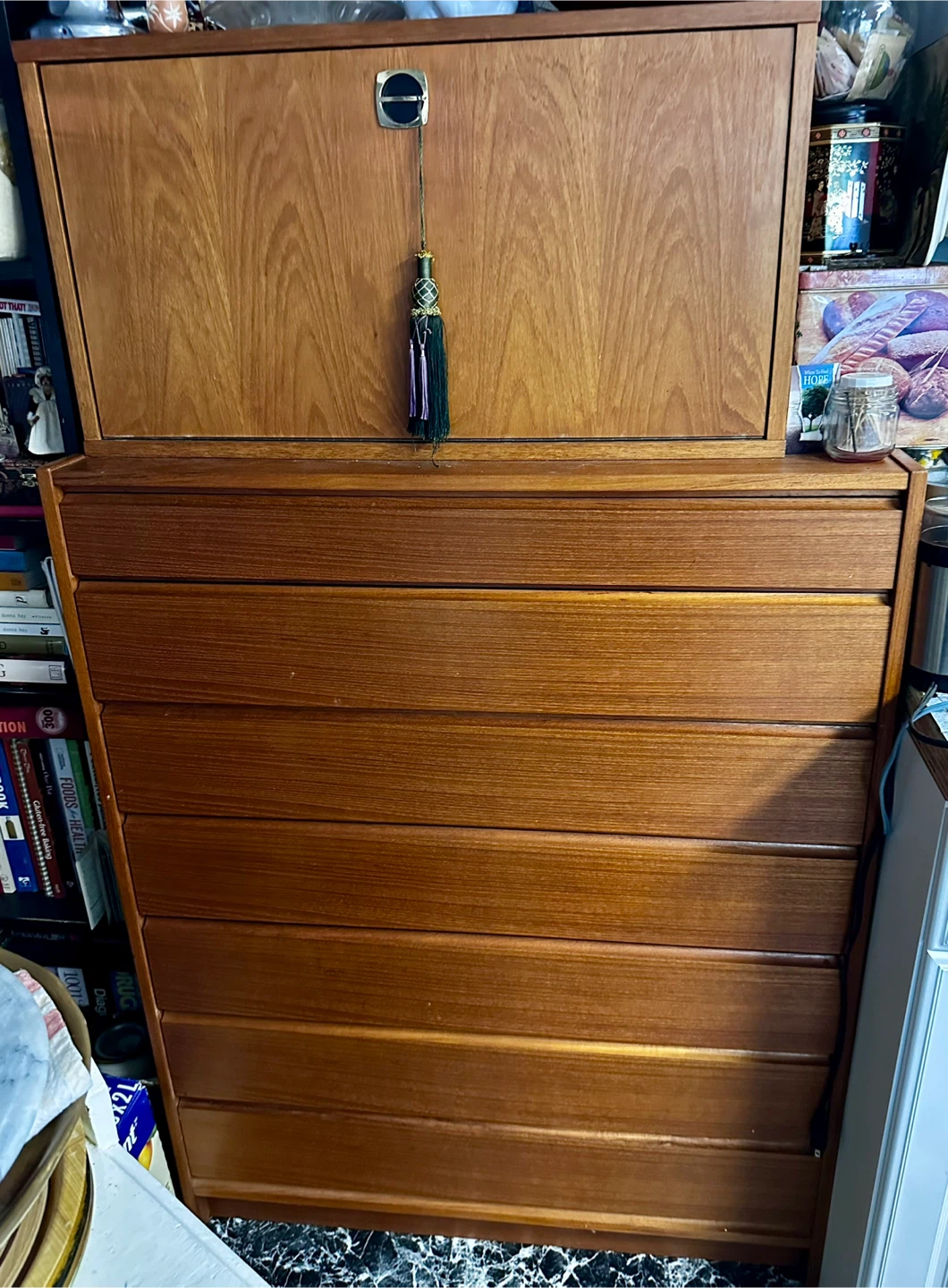 MCM Danish Teak Wall Unit desk cabinet by Preben Sørensen - photo 5