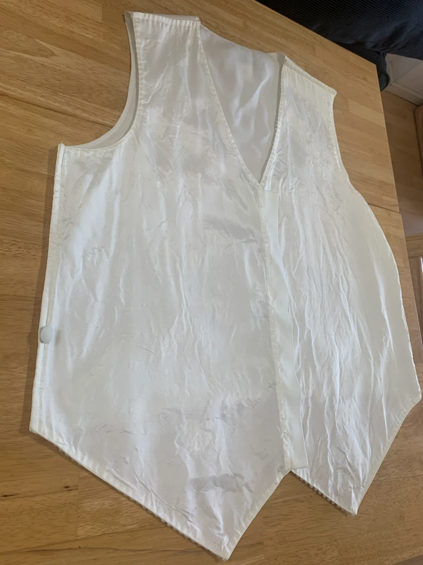 Brand new White Beaded Formal Vest Size 10 - photo 4