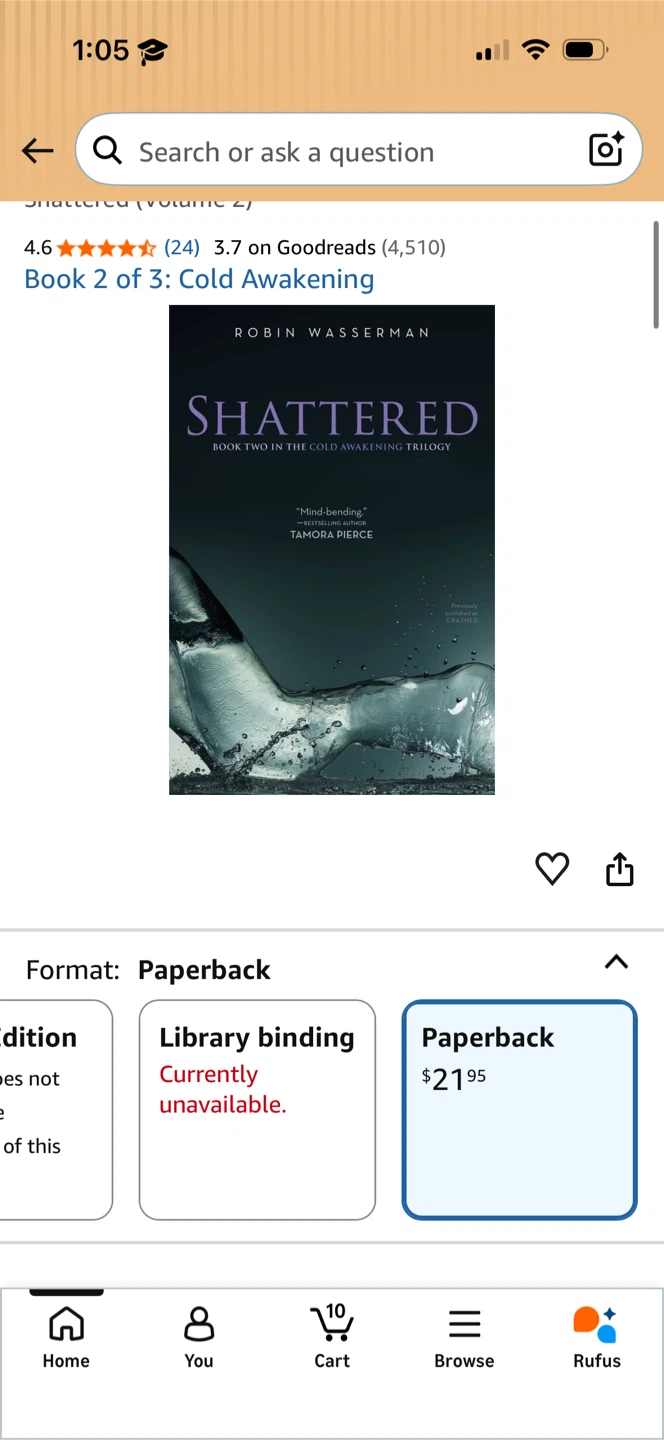 Shattered by Robin Wasserman - photo 3