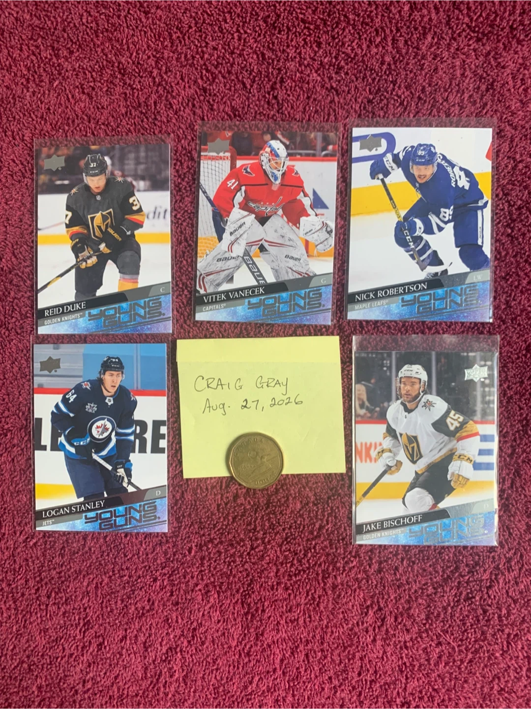 2021 - 22 UPPERDECK YOUNG GUNS ROOKIE CARDS
