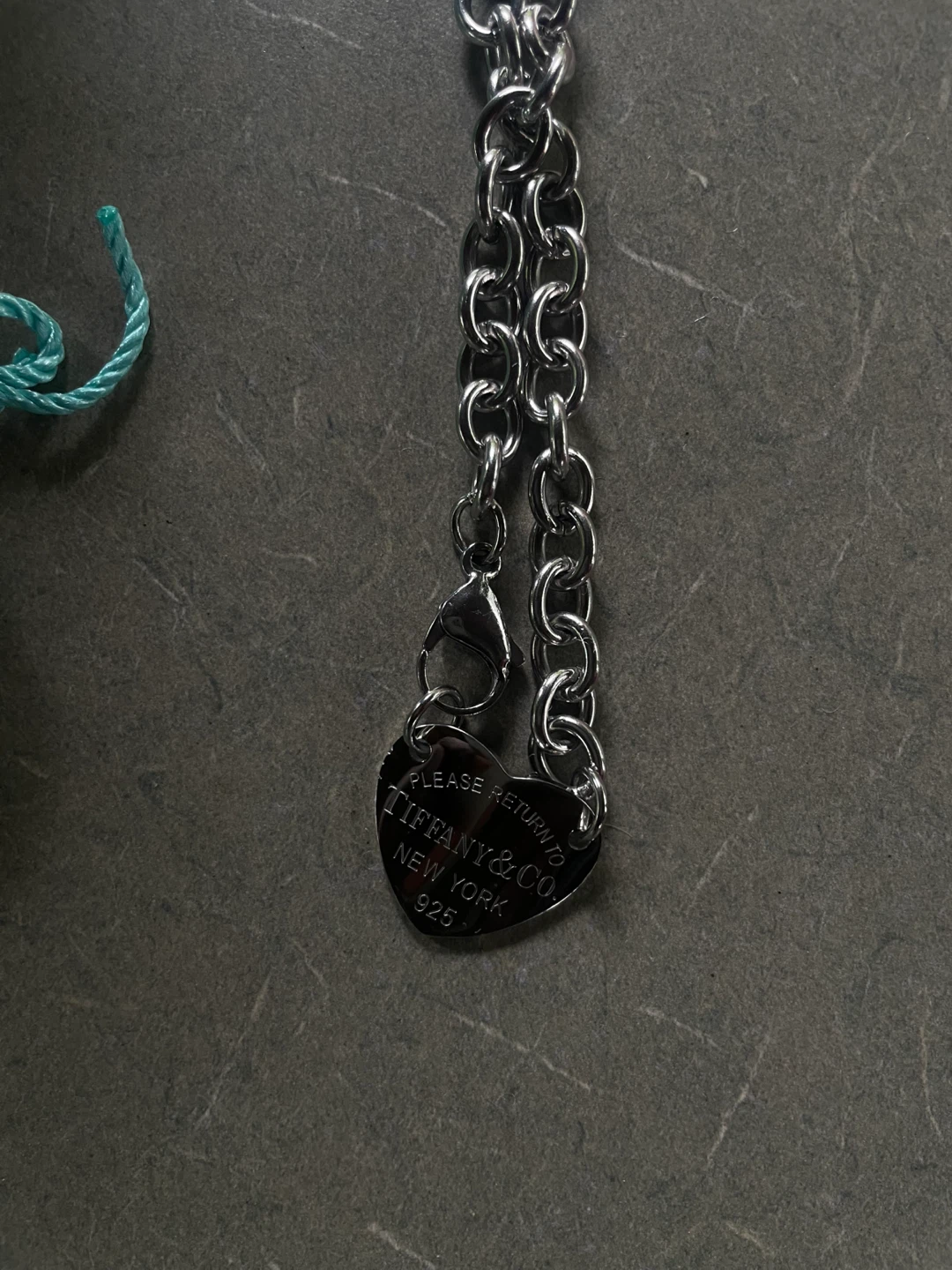 Tiffany & Co. Sterling Silver Heart Tag Chain Necklace - photo 4