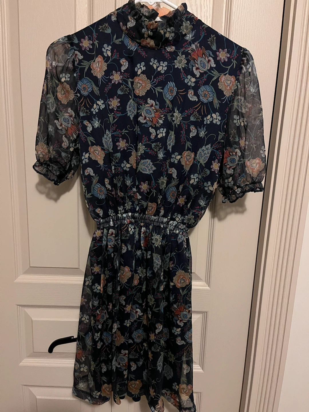 Floral Mock Neck Dress