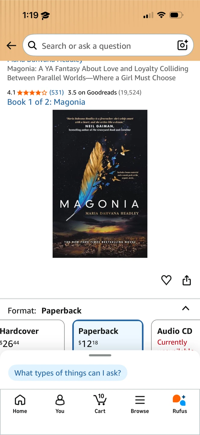 Magonia by Maria Dahvana Headley YA Fantasy Novel - photo 2