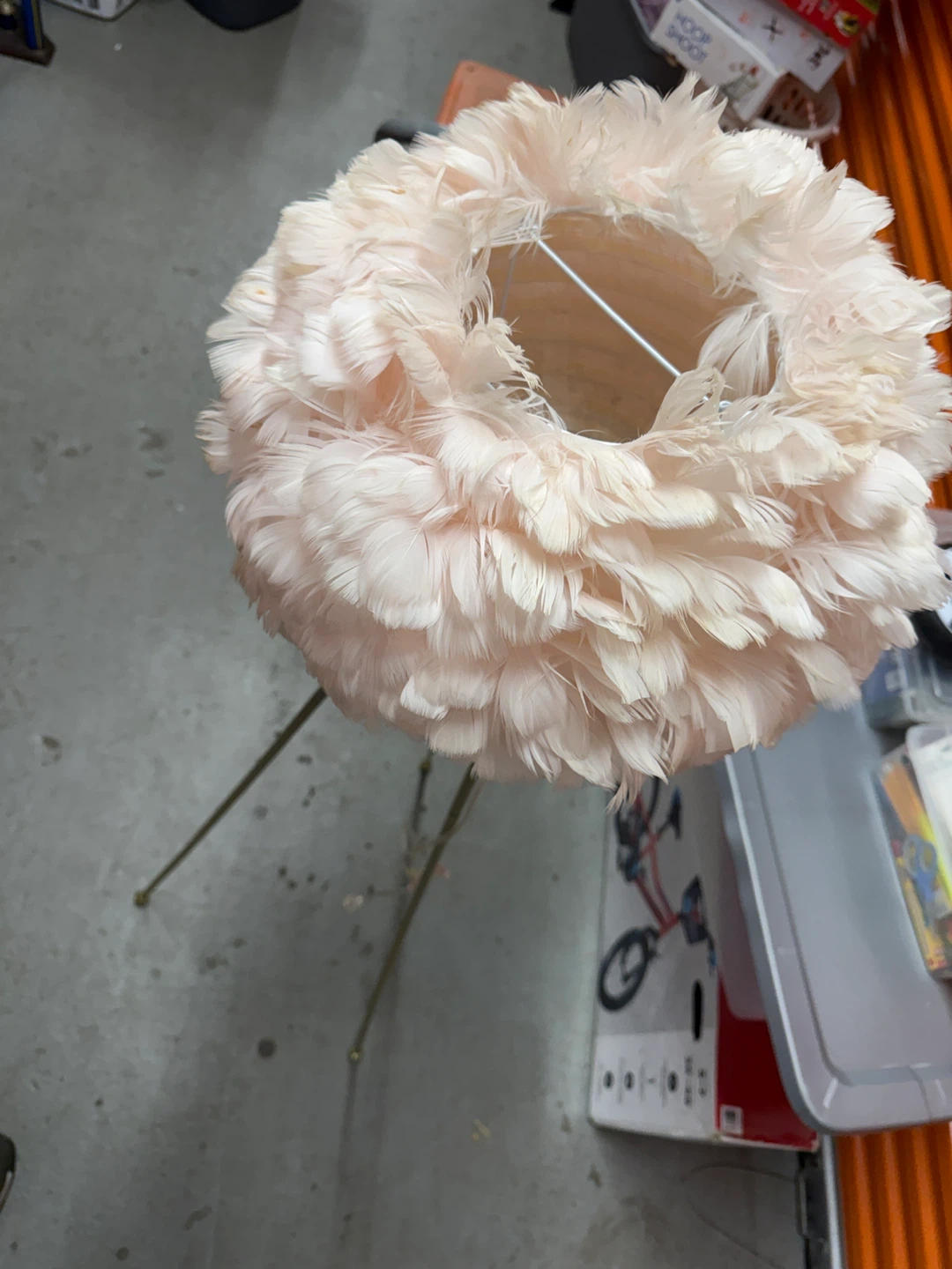 Pink Feather Floor Lamp adjustable to any size - photo 5