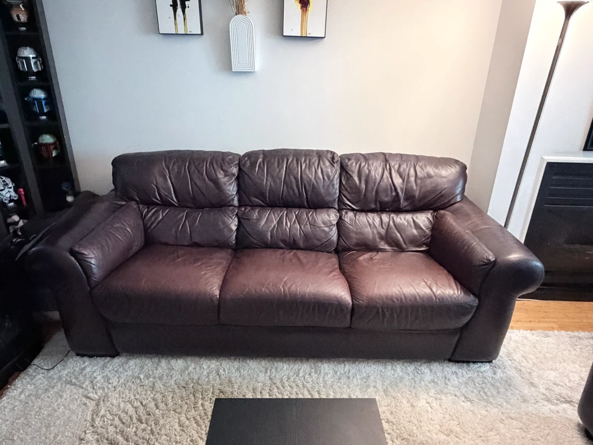 Brown Leather Sofas - photo 5