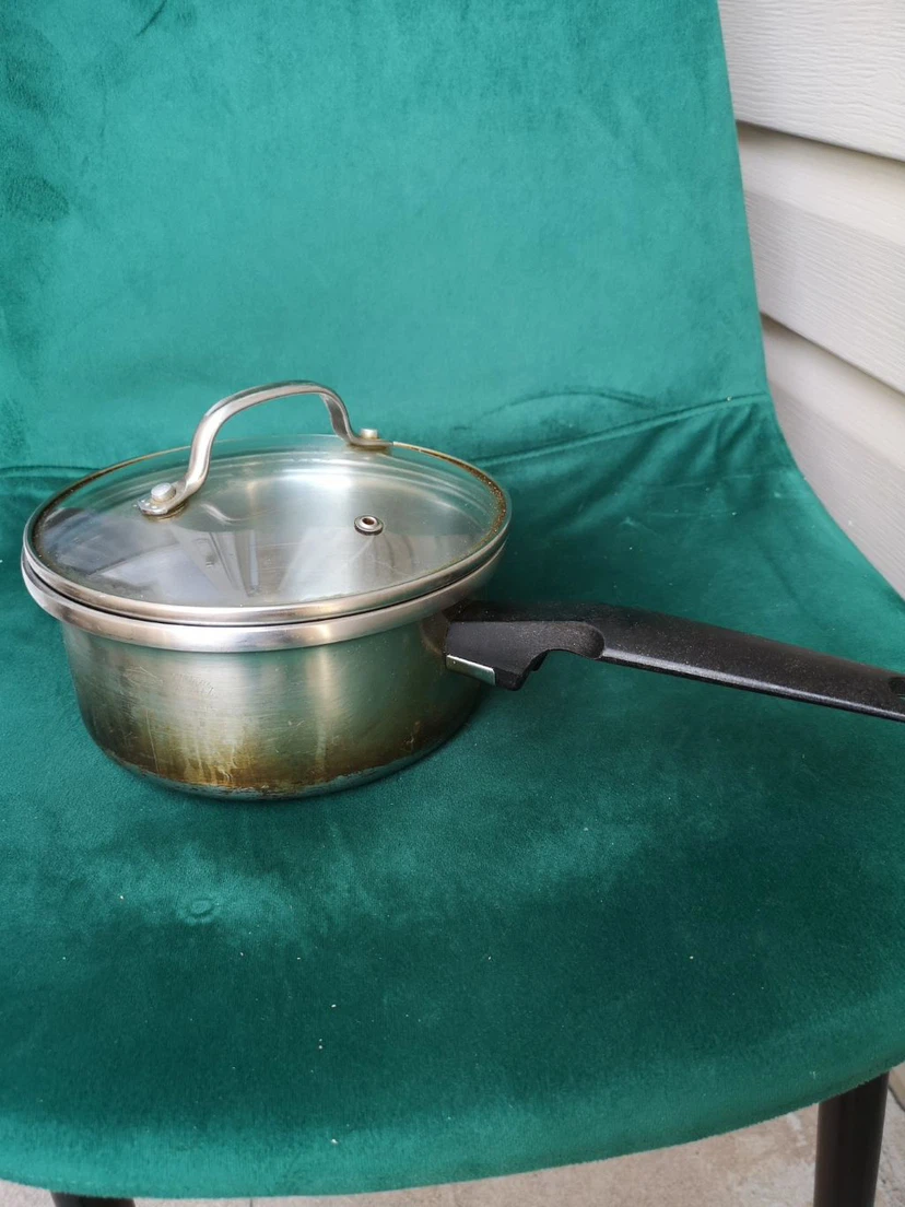 Stainless Steel Saucepan with Glass Lid
