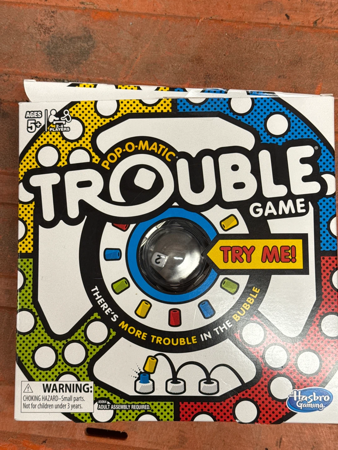 Hasbro Gaming Pop-O-Matic Trouble Board Game