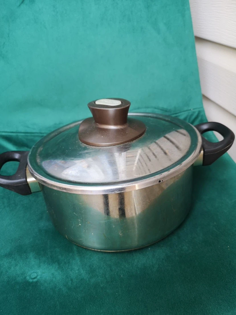 Stainless steel pot with lid