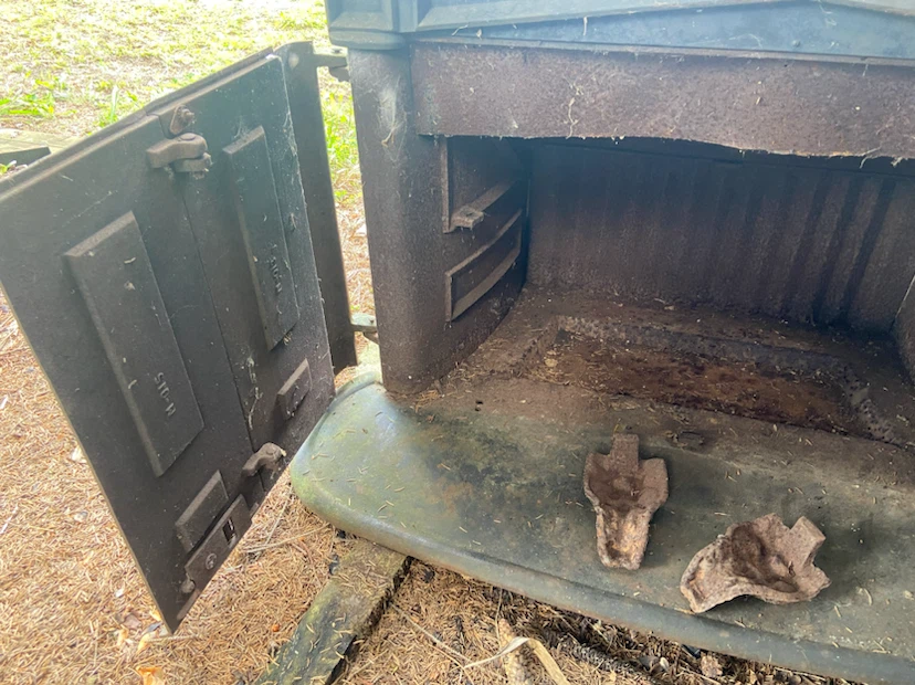 Vintage iron wood stove hearth craft - photo 4
