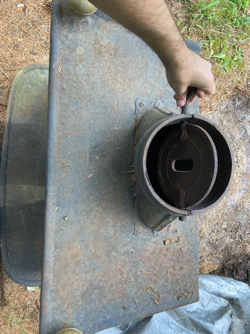 Vintage iron wood stove hearth craft - photo 5