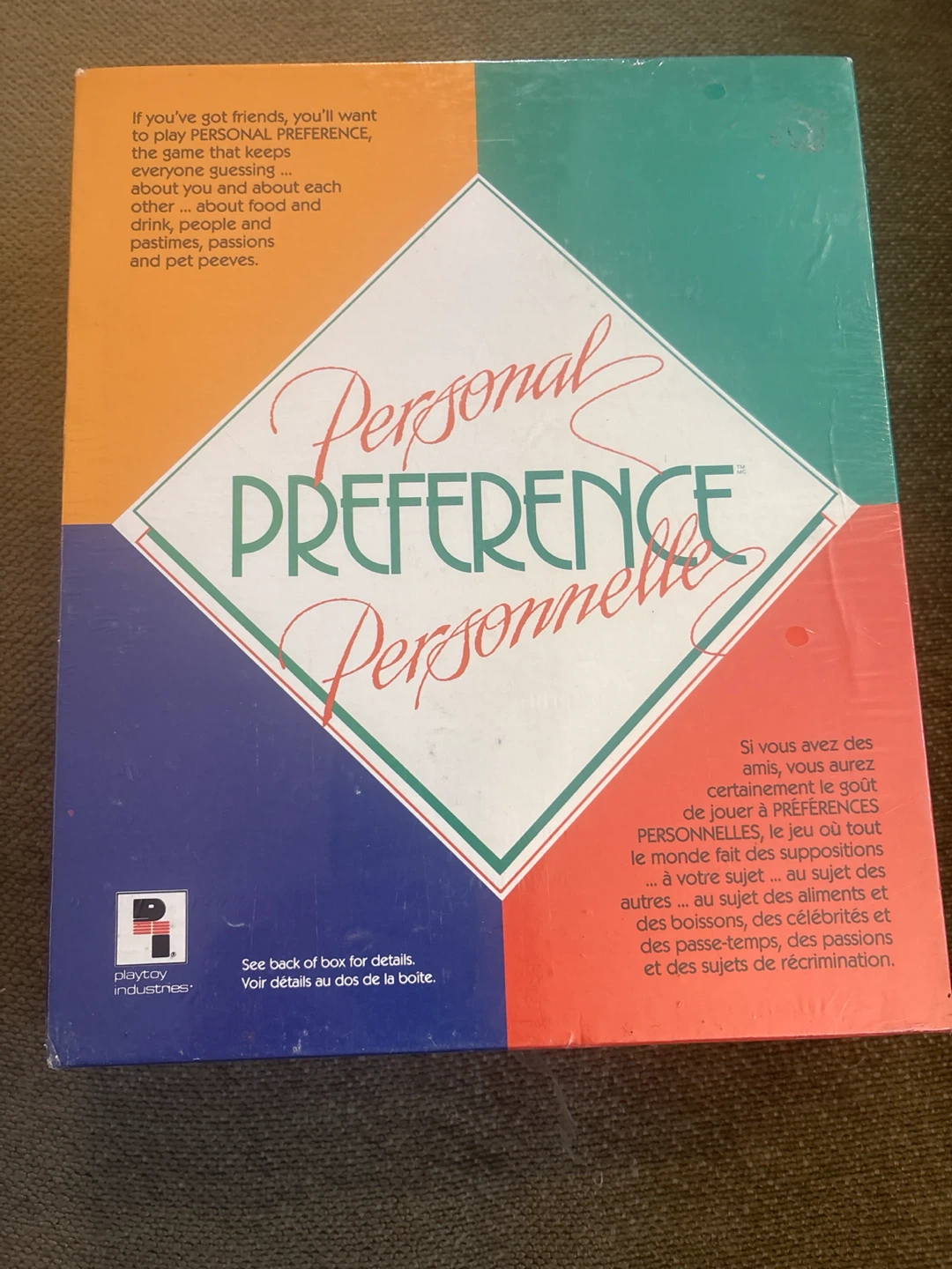 Personal Preference Board Game by Playco Industries