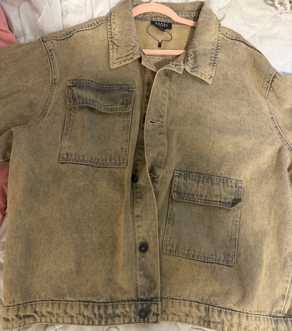 MAN Denim Trucker Jacket - Washed Tan