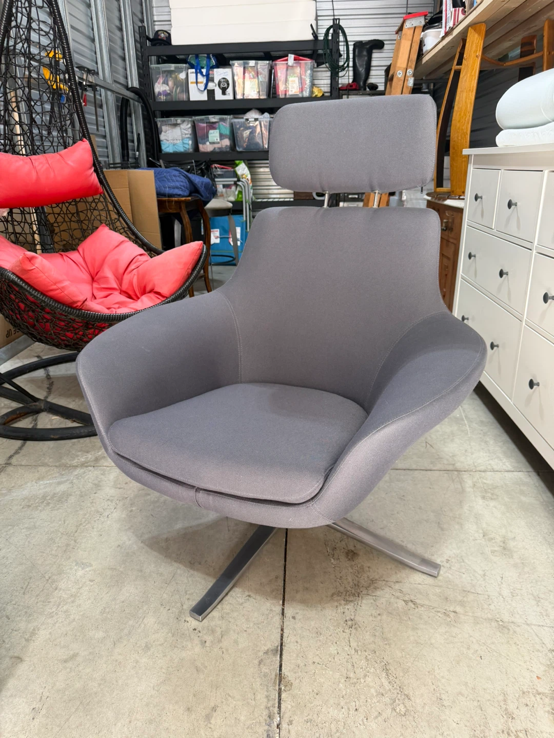 Steelcase swivel armchair