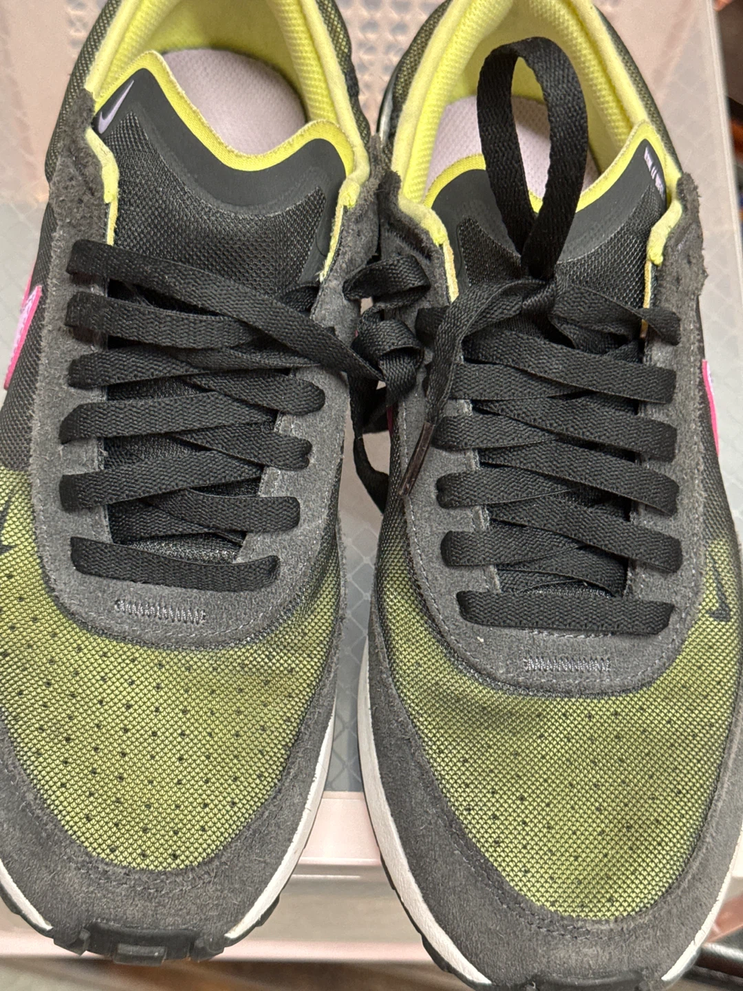 Nike Waffle One DC0481-002 Yellow/Purple Youth Shoes
