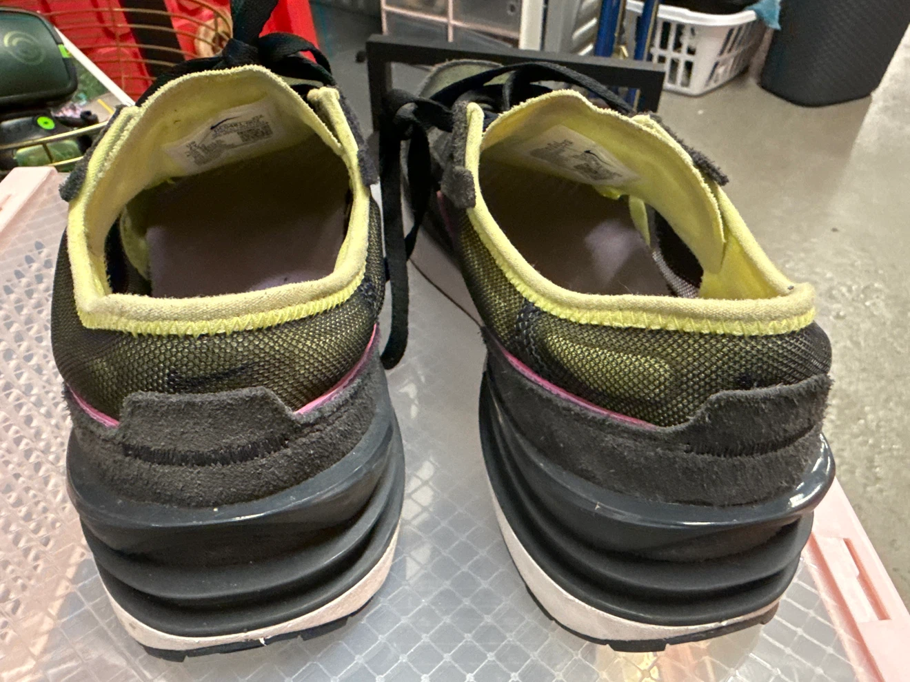 Nike Waffle One DC0481-002 Yellow/Purple Youth Shoes - photo 4