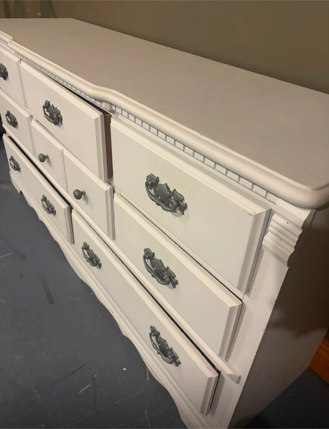 White Dresser with 8 Drawers - photo 2