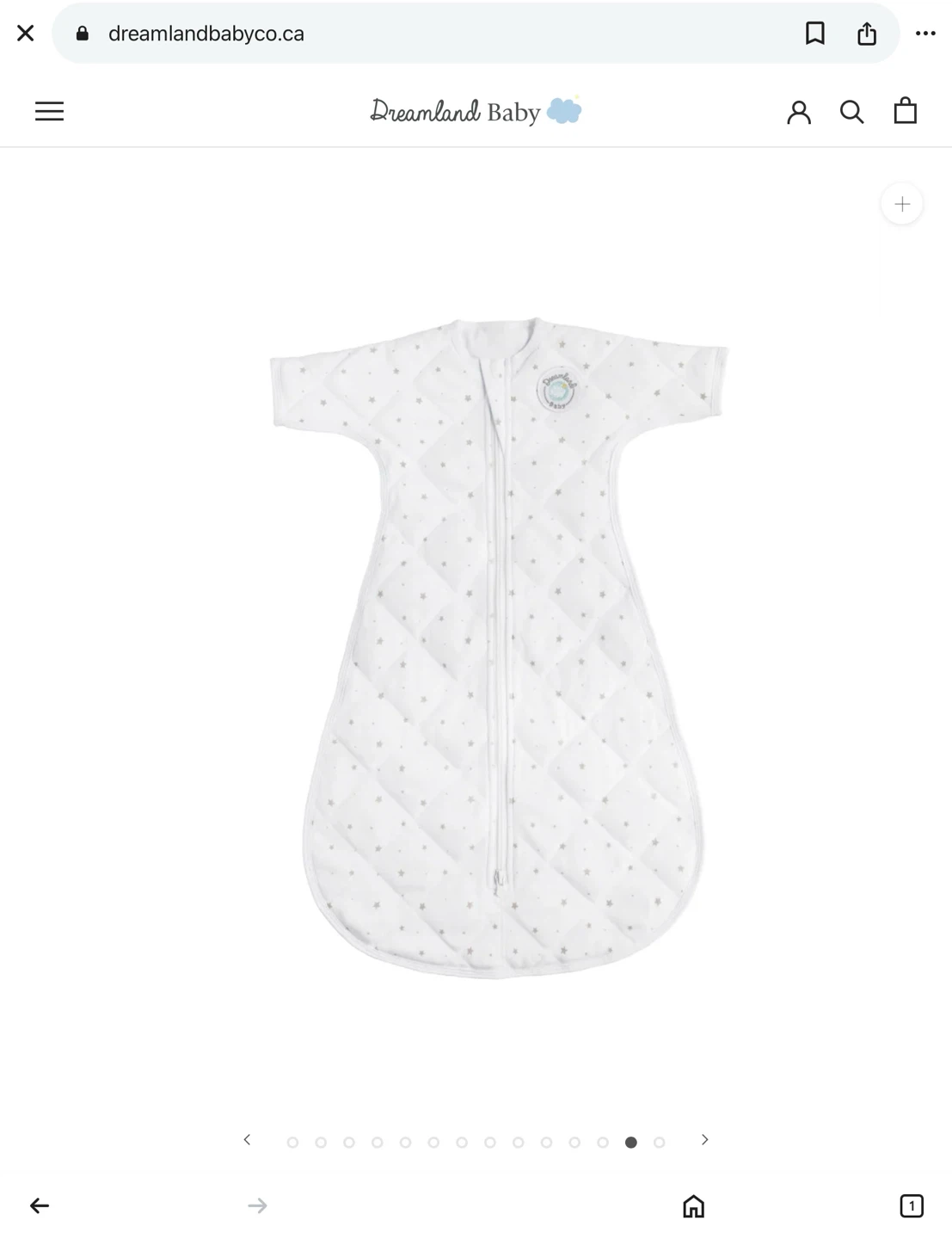 Dreamland Baby Weighted Swaddle sack 3-6 Months